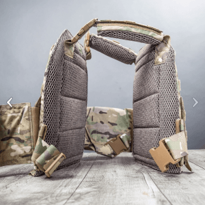 thumbnail interactive-video image 1 of Warlock BULLETPROOF Tactical Vest Carrier With Level III-A Kevlar Plates - Black 1 of 3