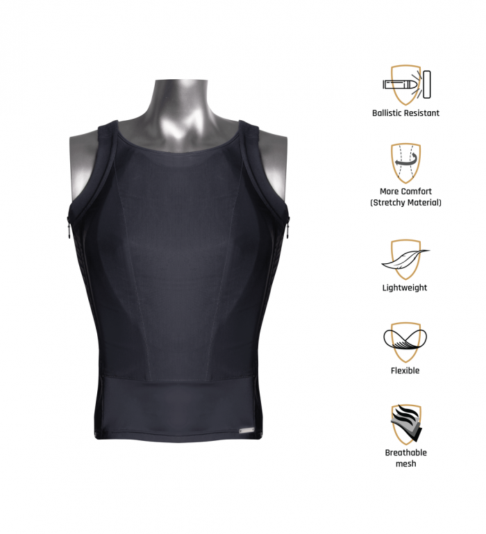 MC Armor Women's Bulletproof Perfect Tank Top- NIJ Level II or IIIA Protection